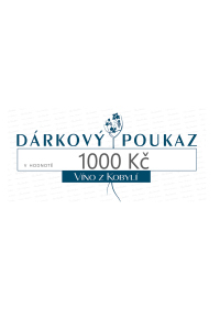 Víno z Kobylí Dárkový poukaz 1000Kč 