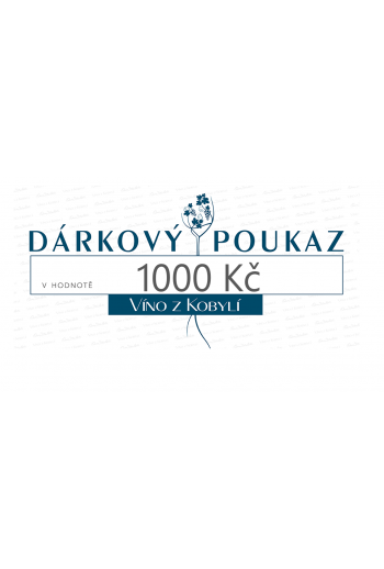 Dárkový poukaz 1000Kč  Bílá vína