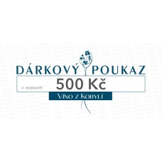 Dárkový poukaz 500 Kč  Bílá vína