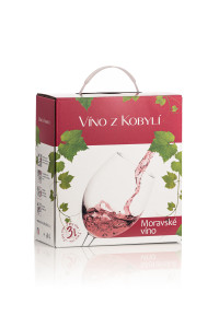 Víno z Kobylí Rulandské modré rosé Bag in Box 3l