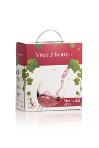 Víno z Kobylí Cabernet Moravia rosé 3l