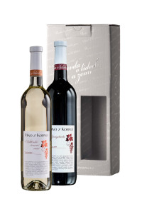 Víno z Kobylí Dárková sada vín Veltlínské červené rané Gallery + Zweigeltrebe Gallery 