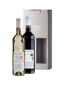 Víno z Kobylí Dárková sada vín Veltlínské červené rané Gallery + Zweigeltrebe Gallery 
