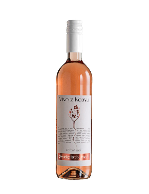 Víno z Kobylí Zweigeltrebe rosé